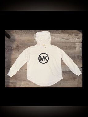 Women's Michael Kors Long Sleeve Hooded Shirt Size Medium